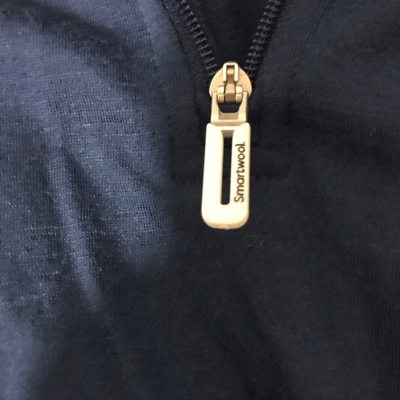 Smartwool 1/4 Zip Merino Wool 150 Base Layer Navy Blue Size Small - Picture 3 of 5